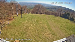 Vrchol Bouřňák, pohled na jih