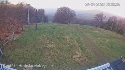 Vrchol Bouřňák, pohled na jih