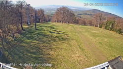 Vrchol Bouřňák, pohled na jih