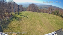 Vrchol Bouřňák, pohled na jih