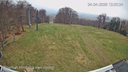 Vrchol Bouřňák, pohled na jih