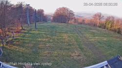 Vrchol Bouřňák, pohled na jih