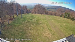 Vrchol Bouřňák, pohled na jih