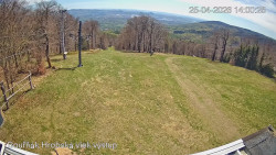 Vrchol Bouřňák, pohled na jih