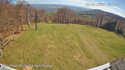 Vrchol Bouřňák, pohled na jih