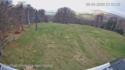 Vrchol Bouřňák, pohled na jih