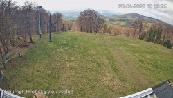 Vrchol Bouřňák, pohled na jih