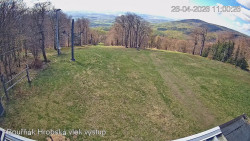 Vrchol Bouřňák, pohled na jih