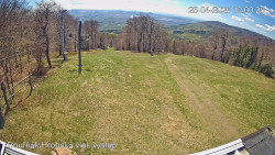 Vrchol Bouřňák, pohled na jih