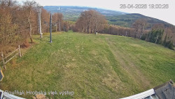 Vrchol Bouřňák, pohled na jih