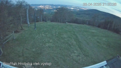 Vrchol Bouřňák, pohled na jih