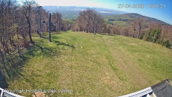 Vrchol Bouřňák, pohled na jih