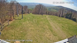 Vrchol Bouřňák, pohled na jih