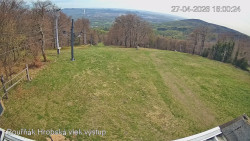 Vrchol Bouřňák, pohled na jih