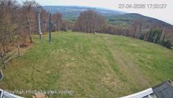 Vrchol Bouřňák, pohled na jih