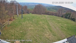 Vrchol Bouřňák, pohled na jih