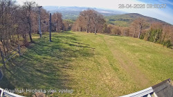 Vrchol Bouřňák, pohled na jih