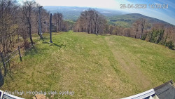 Vrchol Bouřňák, pohled na jih