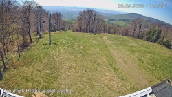 Vrchol Bouřňák, pohled na jih