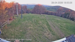 Vrchol Bouřňák, pohled na jih