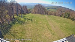 Vrchol Bouřňák, pohled na jih