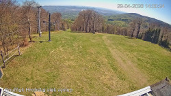 Vrchol Bouřňák, pohled na jih