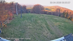 Vrchol Bouřňák, pohled na jih