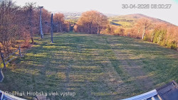 Vrchol Bouřňák, pohled na jih