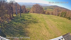 Vrchol Bouřňák, pohled na jih