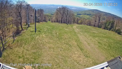 Vrchol Bouřňák, pohled na jih