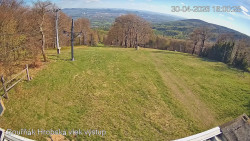 Vrchol Bouřňák, pohled na jih