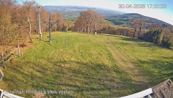 Vrchol Bouřňák, pohled na jih