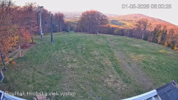 Vrchol Bouřňák, pohled na jih