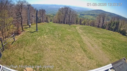 Vrchol Bouřňák, pohled na jih