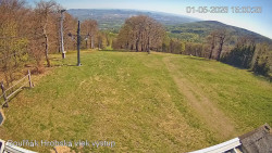 Vrchol Bouřňák, pohled na jih