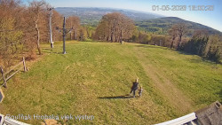 Vrchol Bouřňák, pohled na jih