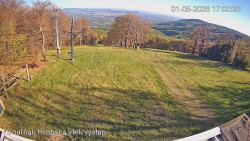 Vrchol Bouřňák, pohled na jih