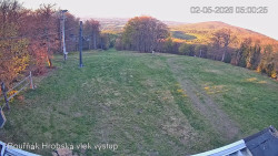 Vrchol Bouřňák, pohled na jih