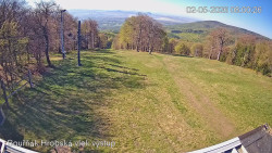 Vrchol Bouřňák, pohled na jih