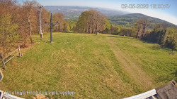 Vrchol Bouřňák, pohled na jih