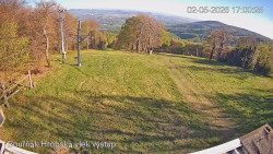 Vrchol Bouřňák, pohled na jih