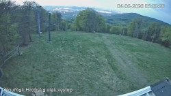 Vrchol Bouřňák, pohled na jih