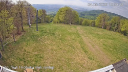 Vrchol Bouřňák, pohled na jih