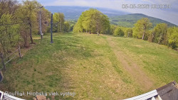 Vrchol Bouřňák, pohled na jih