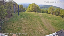 Vrchol Bouřňák, pohled na jih