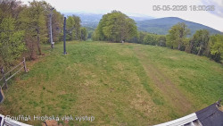 Vrchol Bouřňák, pohled na jih