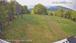 Vrchol Bouřňák, pohled na jih