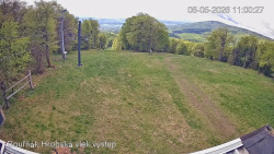 Vrchol Bouřňák, pohled na jih