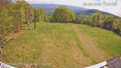 Vrchol Bouřňák, pohled na jih