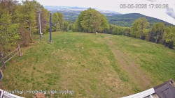 Vrchol Bouřňák, pohled na jih